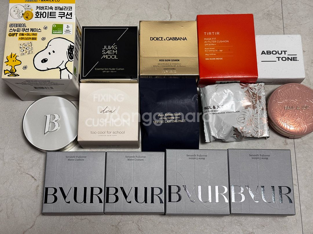 쿠션(바닐라코,정샘물,투쿨포스쿨,돌체앤가바나,티르티르)--0