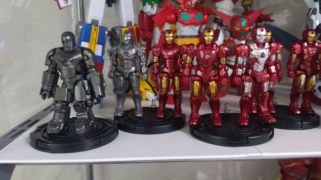 디즈니 라이센스 아이언맨 피규어 마크1~24 풀세트--1