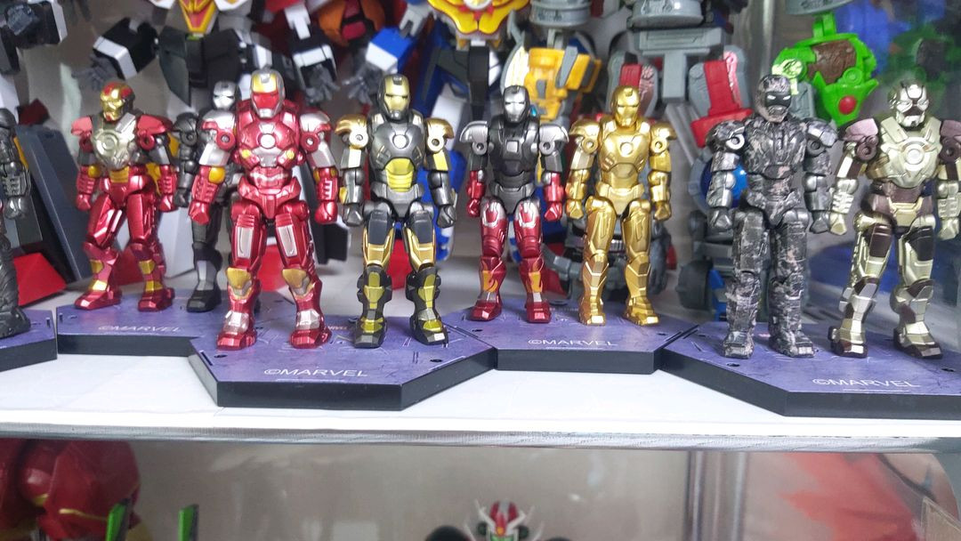 디즈니 라이센스 아이언맨 피규어 마크1~24 풀세트--4