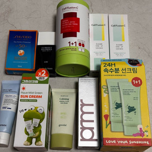 선크림(시세이도,마지두마뗑,셀퓨전씨,코스알엑스,구달,프