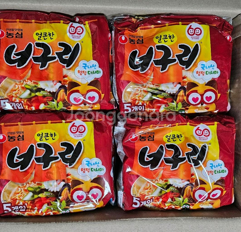 농심 얼큰한 너구리 멀티팩(5개입)8팩 무료배송--0