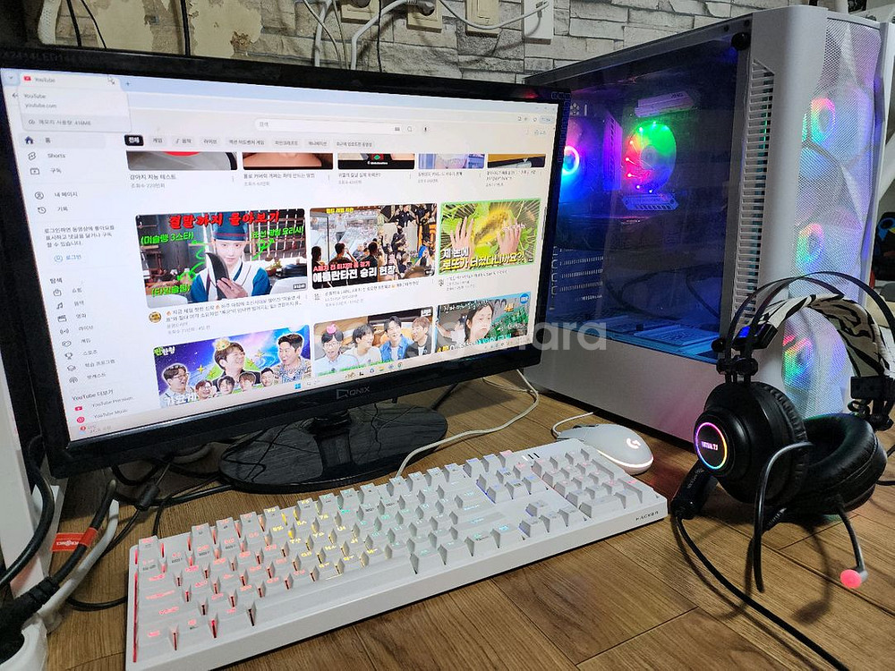 게이밍 PC 컴퓨터 본체 + 게이밍24인치 모니터 포함--1