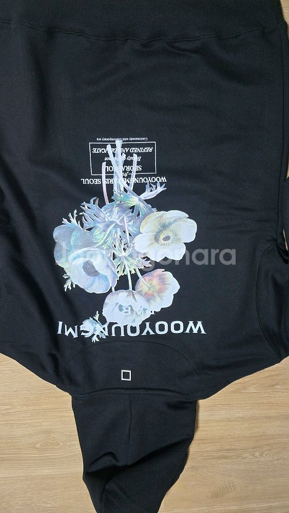 우영미 플라워 후드티--2