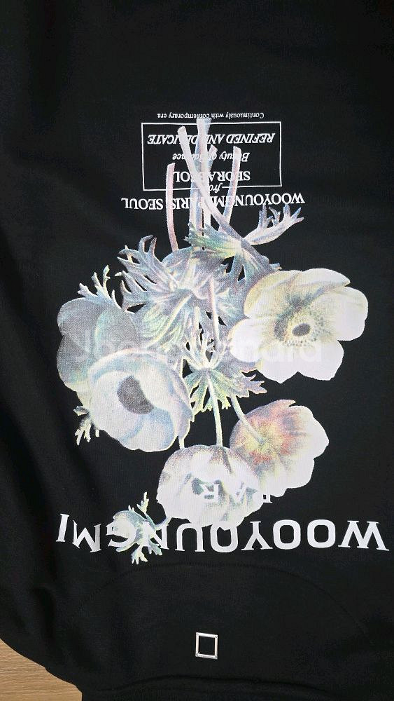 우영미 플라워 후드티--1