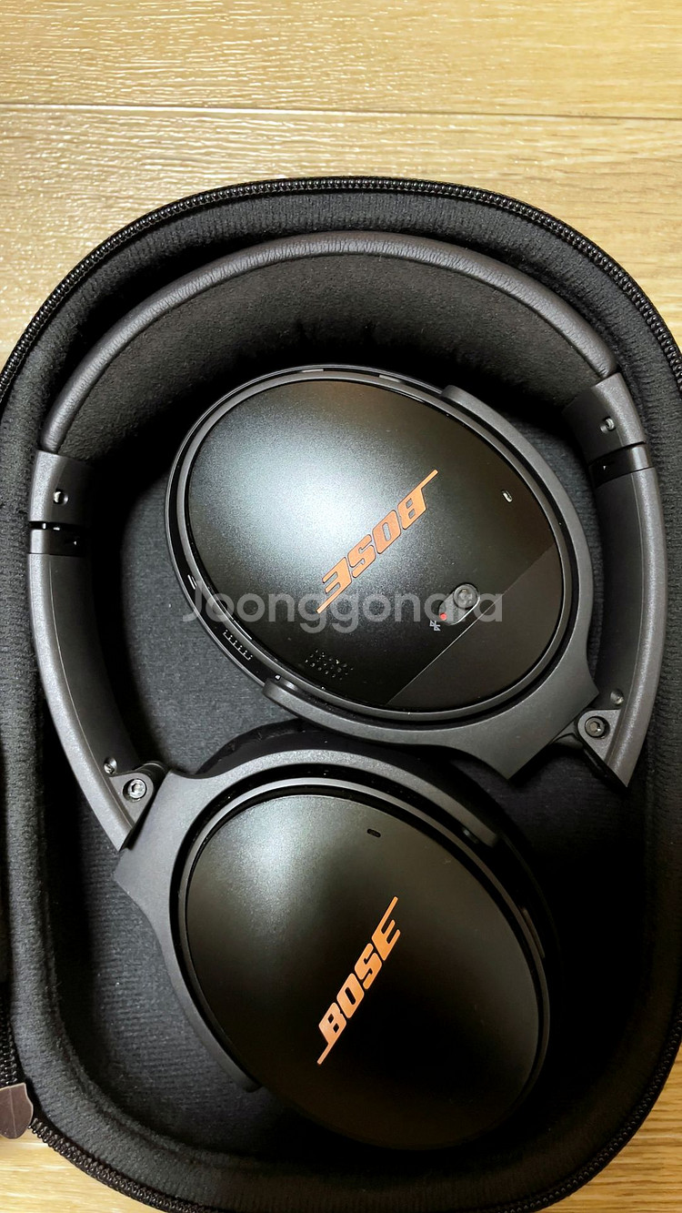 bose qc35 2세대 헤드셋 (블랙, 골드로고)--1