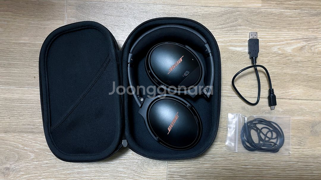bose qc35 2세대 헤드셋 (블랙, 골드로고)--0