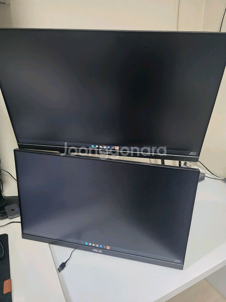 ASUS 24인치 모니터 2대 + 모니터암--0