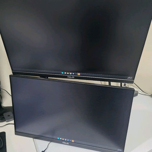 ASUS 24인치 모니터 2대 + 모니터암
