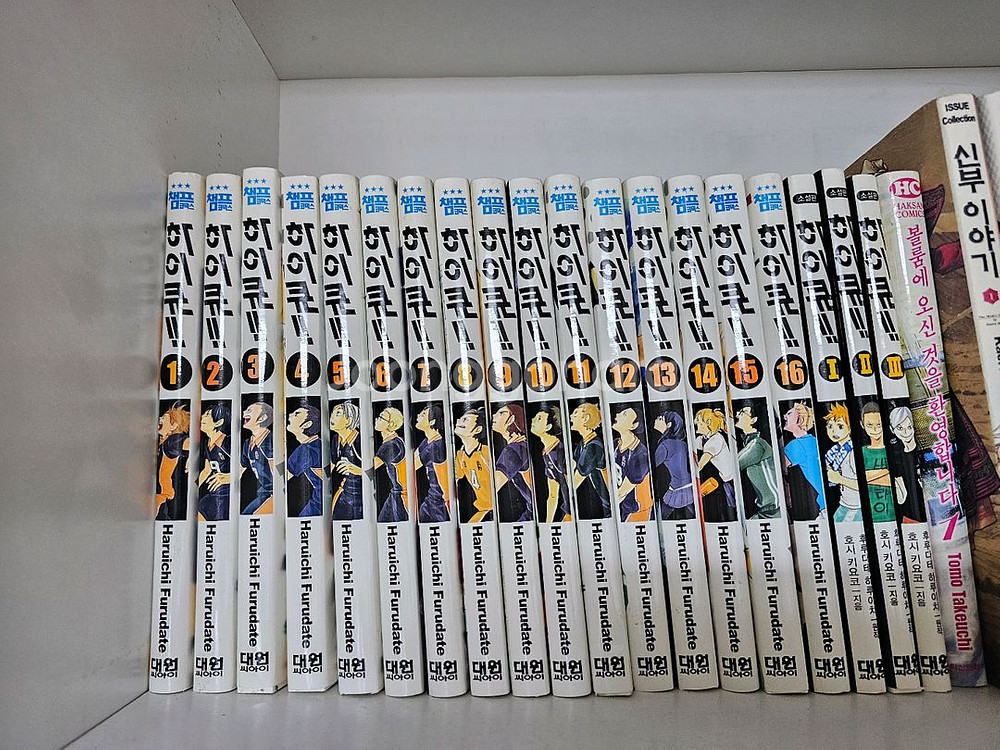 하이큐!! 만화책 1-16권, 소설판 1-3권 급처(+--0