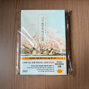너의췌장을먹고싶어 스미노요루 작가 친필싸인본