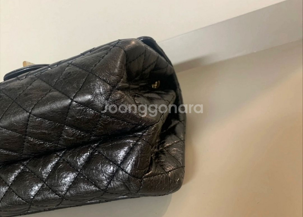 샤넬가방 샤넬백 빈티지 2.55 스몰 플랩백 금장--4