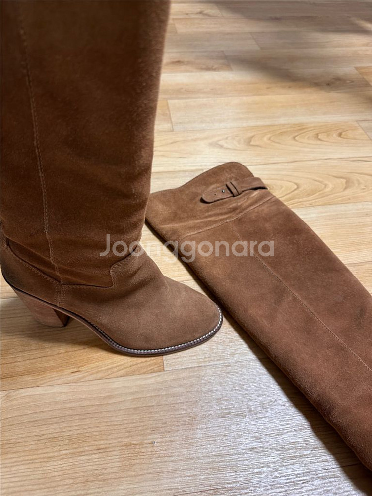 돌체비타 스웨이드 롱 부츠--1