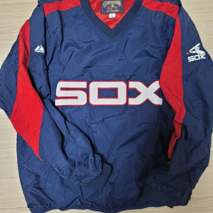 [L] 마제스틱 쿠퍼스타운 시카고 화이트삭스 웜업 자켓