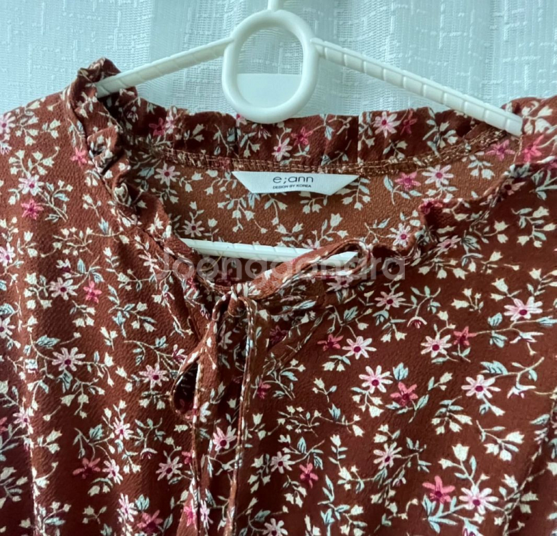 원피스정리)진브라운 플라워패턴 원피스--6