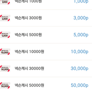 넥슨캐시 5만원쿠폰 2장 판매합니다