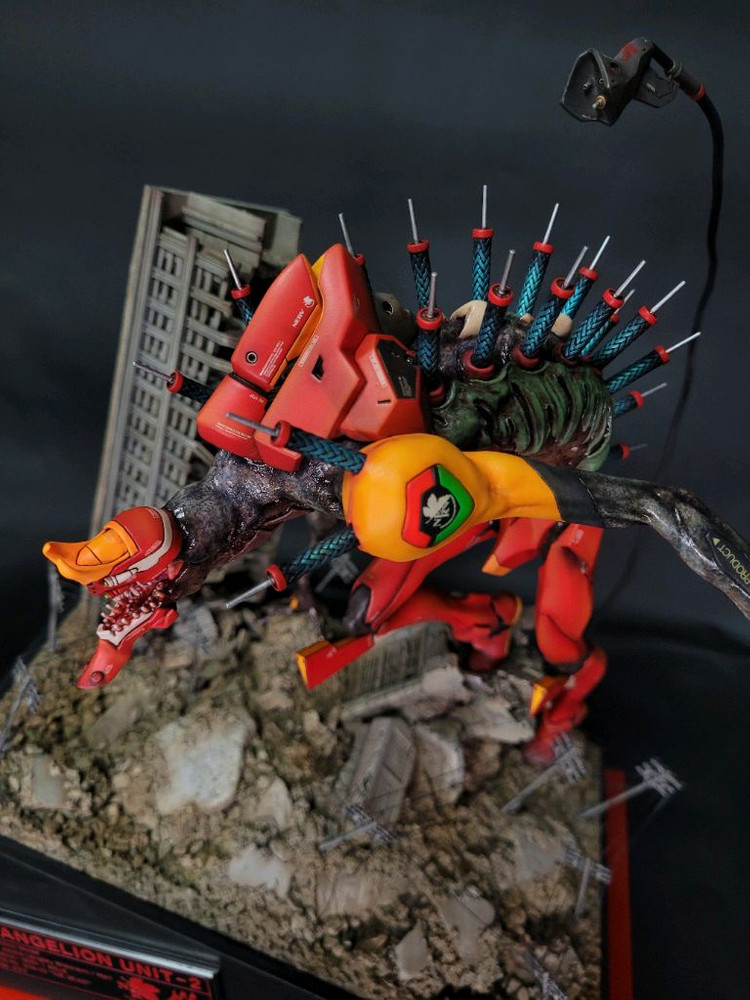 에반게리온 2호기 비스트레진 도색작--5