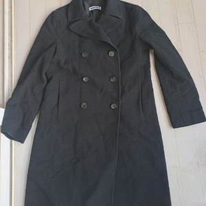 JIL SANDER 질샌더 블랙 더블 코트