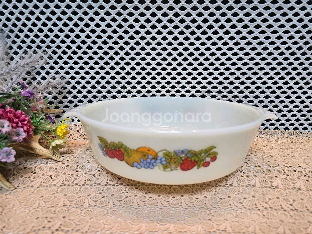 빈티지 앵커호킹 파이어킹 밀크글라스 오븐 캐서롤--0