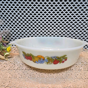 빈티지 앵커호킹 파이어킹 밀크글라스 오븐 캐서롤