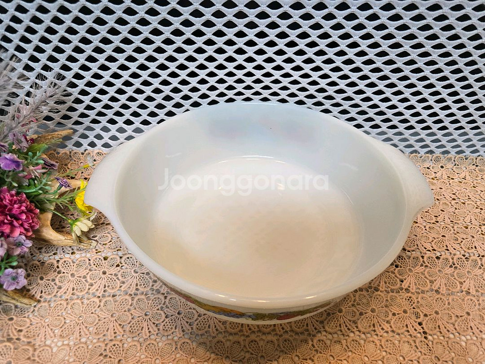 빈티지 앵커호킹 파이어킹 밀크글라스 오븐 캐서롤--1