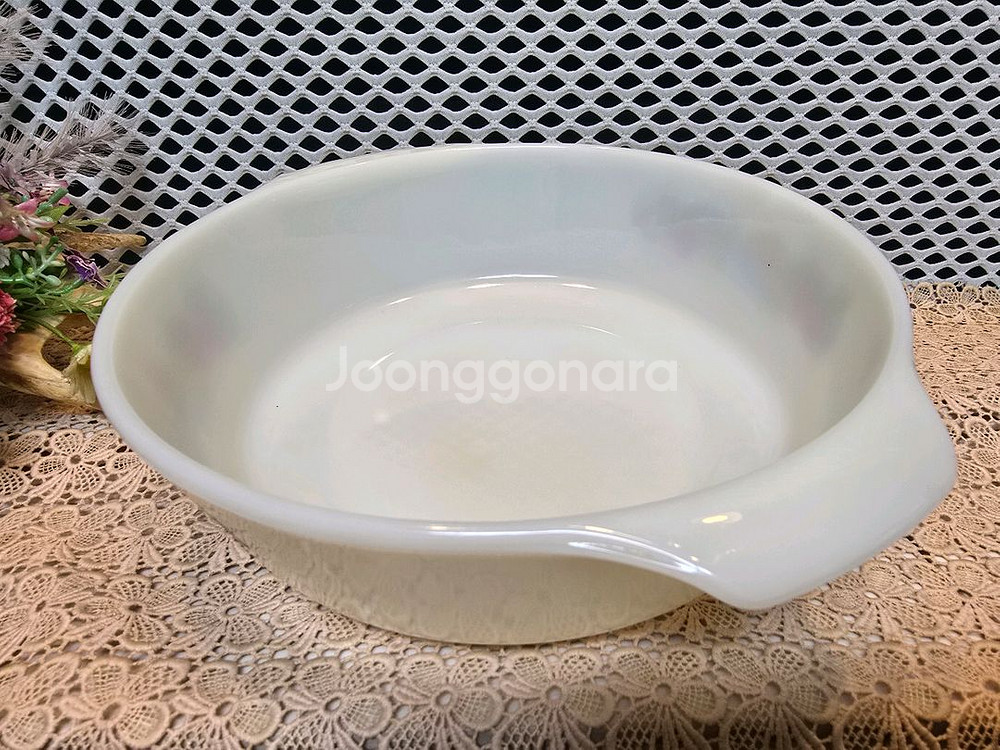 빈티지 앵커호킹 파이어킹 밀크글라스 오븐 캐서롤--5