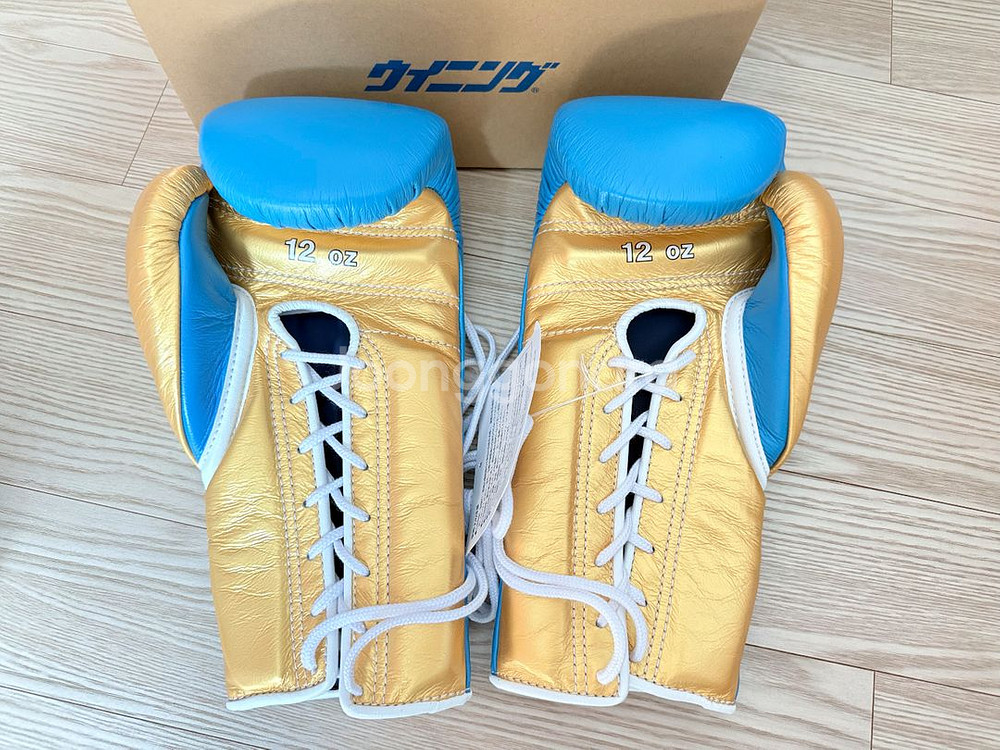 위닝 12온스 스페셜로고 커스텀 스카이블루 골드 레이스--2