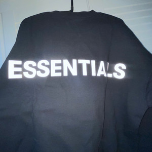 피오갓 Essentials 리플렉티브 맨투맨 새제품 L