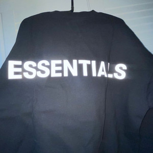 피오갓 Essentials 리플렉티브 맨투맨 새제품 L