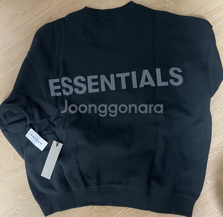 피오갓 Essentials 리플렉티브 맨투맨 새제품 L--3