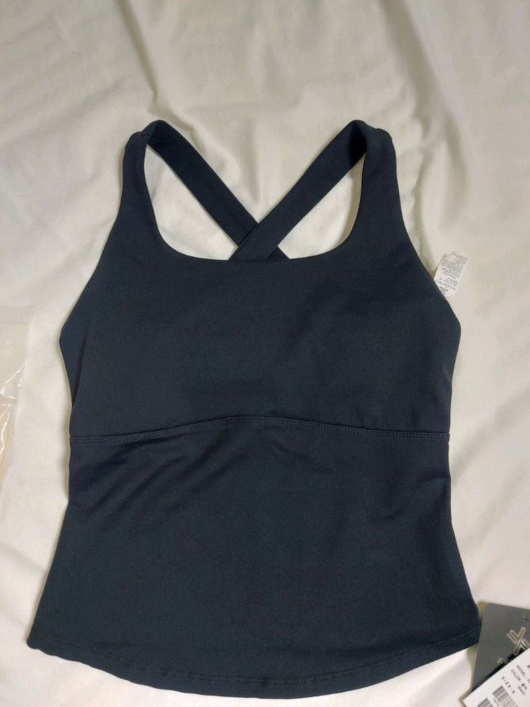 젝시믹스 백슬릿라운드탑 필라테스요가복상의S 새상품--1