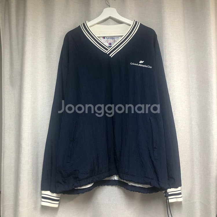 챔피온 네이비 풀오버 웜업 L--0