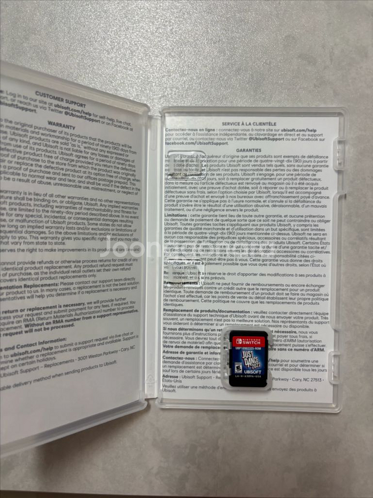 닌텐도 스위치 칩 판매(저스트댄스,아르세우스 )--1