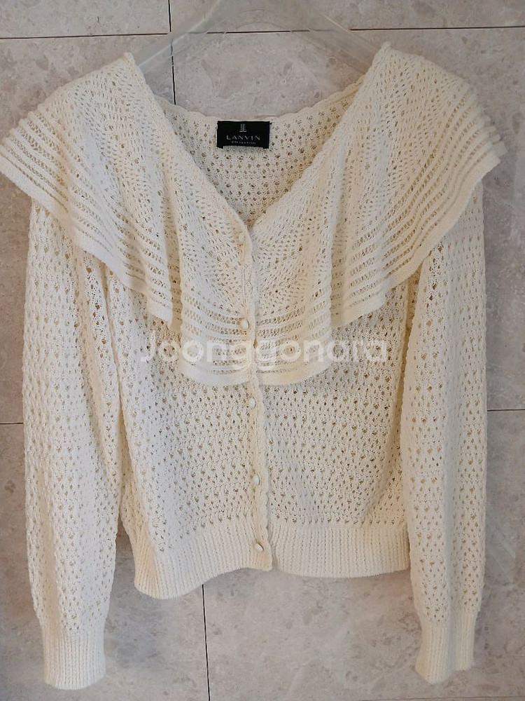 랑방 크로쉐 프릴가디건(최저가할인)--0