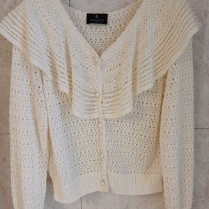 랑방 크로쉐 프릴가디건(최저가할인)