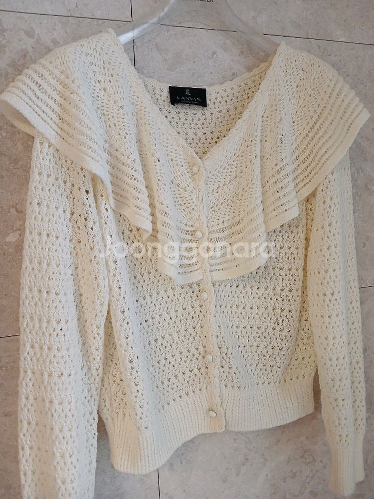 랑방 크로쉐 프릴가디건(최저가할인)--4