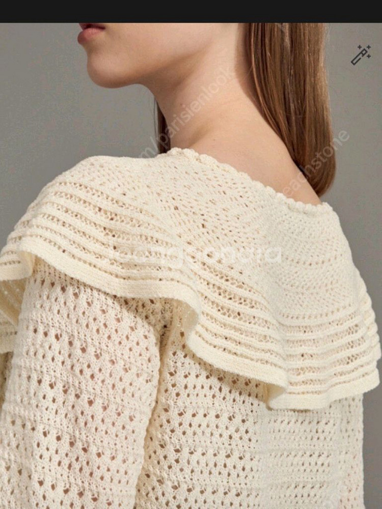 랑방 크로쉐 프릴가디건(최저가할인)--9