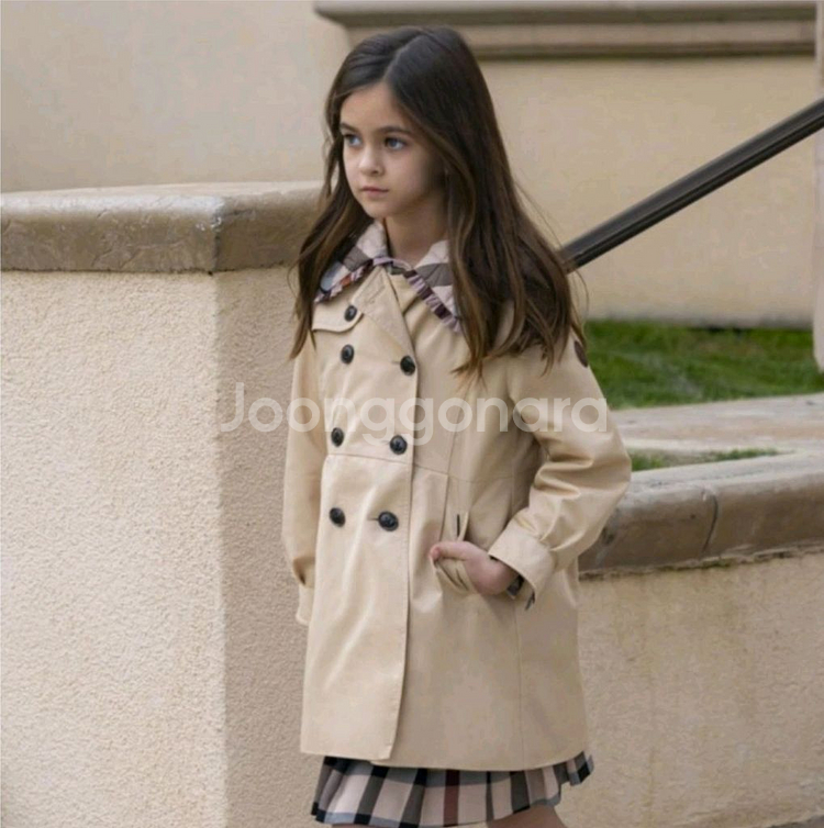 닥스키즈 여아 트렌치코트 130 새상품--0