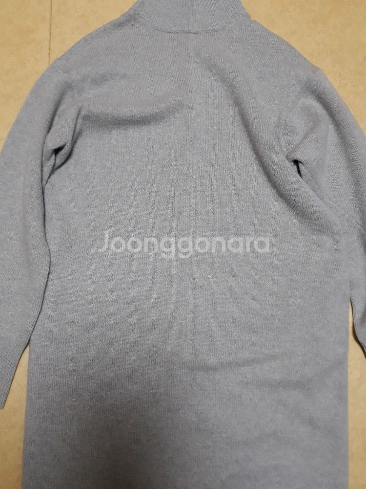 더캐시미어 캐시미어100 니트 원피스S--3