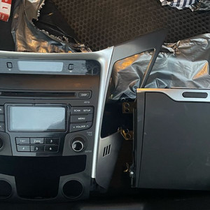 yf소나타 블루투스 오디오 개조 , 마감재 , 하부 서