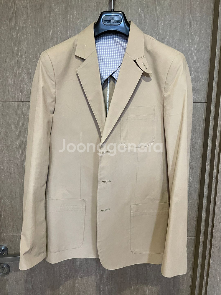 모디파이드 베이지 면 블레이저 자켓 L/100 사이즈--4