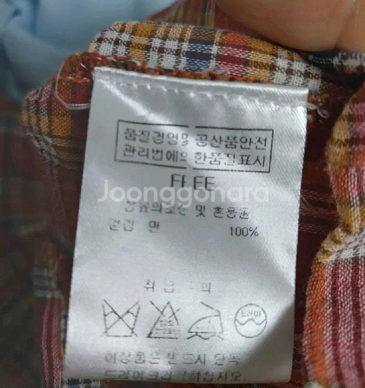레드체크 봄가을블라우스 55 타탄체크--4