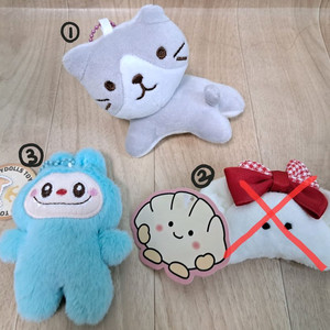 인형뽑기 키링인형(고양이, 만두, 라부부, 하치와레)