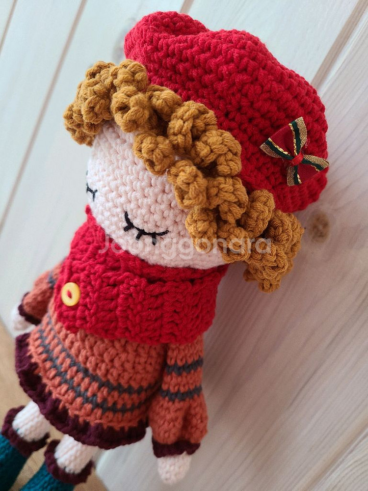 뽀글머리 소녀 핸드메이드 인형 (계좌거래)--1