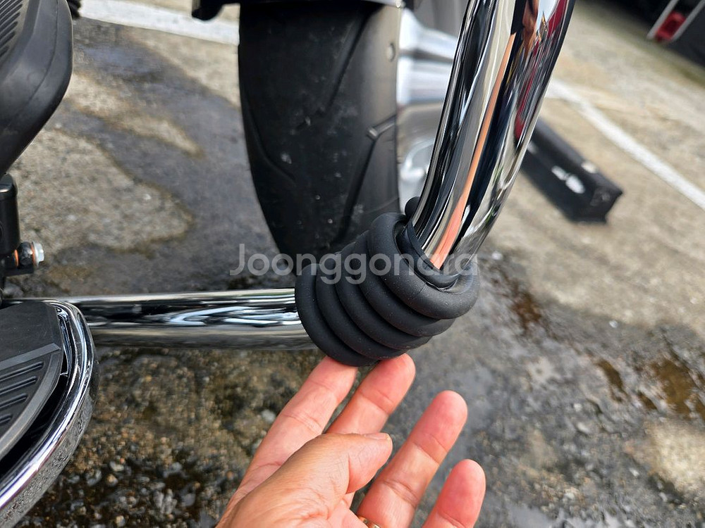 오토바이 엔진가드 보호 고무--1