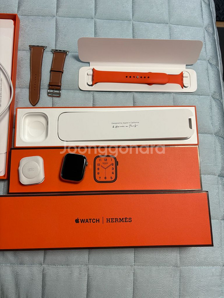 애플워치 에르메스 8 45mm 실버 셀롤러--0