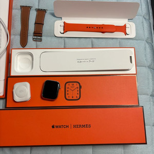 애플워치 에르메스 8 45mm 실버 셀롤러