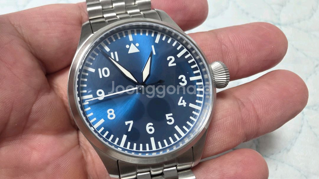 [단종모델] 티셀 파일럿 40mm 논데이트 블루--0