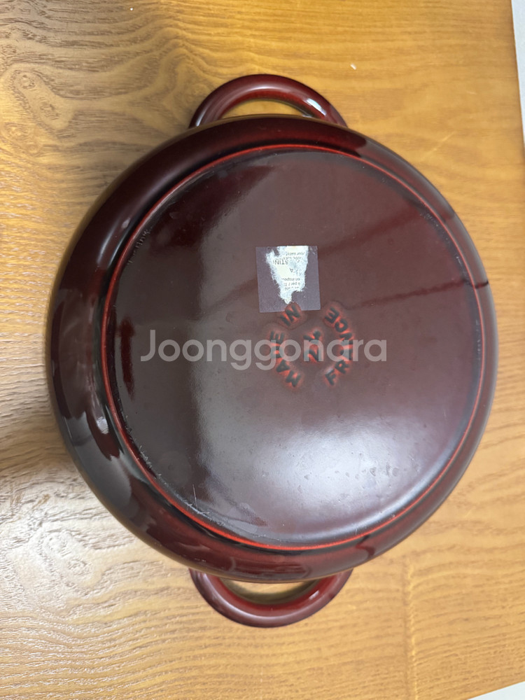 스타우브 헥사곤 전골냄비 24cm 버건디 색상입니다바닥--9