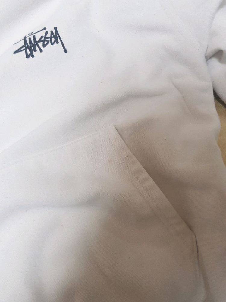 스투시 긴팔 흰색 후드티 S--2