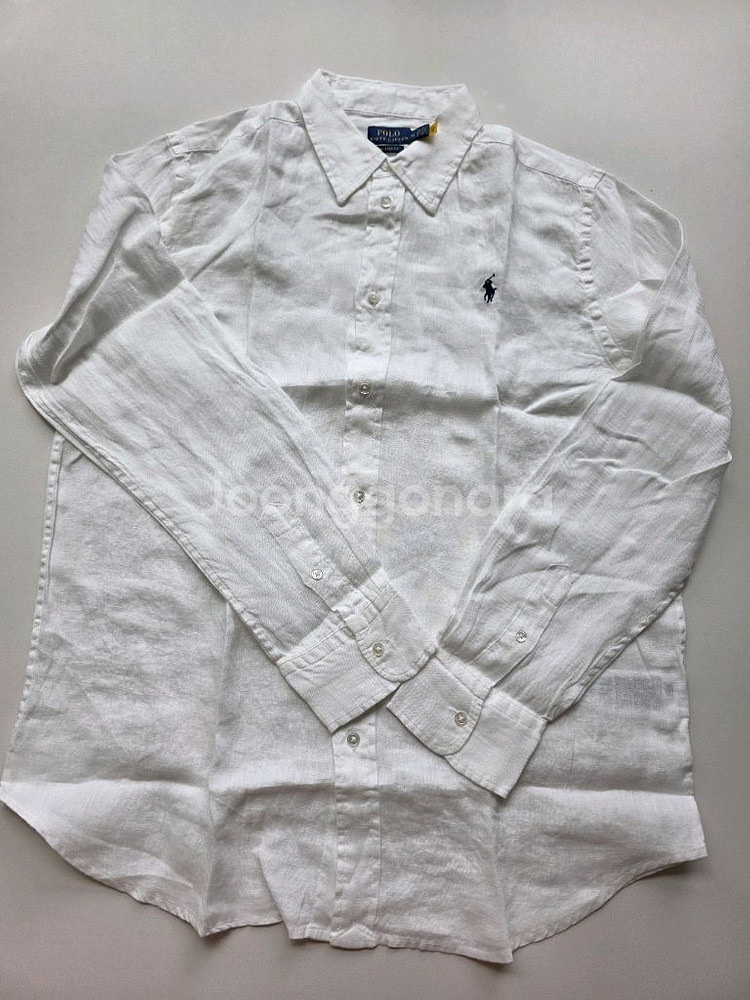 폴로 린넨 셔츠 화이트 새상품 팝니다--3